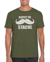 Respect The Stache Graphic T-Shirt Gift Idea For Men