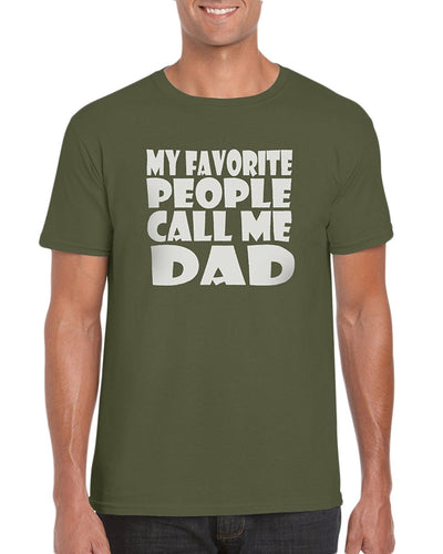 The Red Garnet Favorite People Call Me Dad T-Shirt Gift Idea For Men - Funny Dad Gag Gift