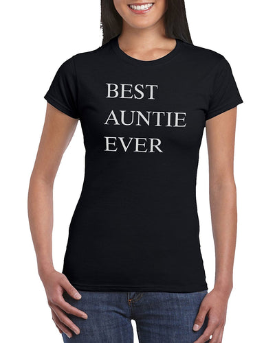 The Red Garnet Best Auntie Ever Funny T-Shirt Gift Idea For Women