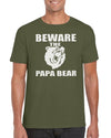 Beware The Papa Bear Grizzly Graphic T-Shirt Gift Idea For Men