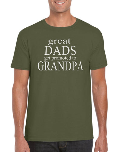 The Red Garnet Great Dads Get Promoted To Grandpa T-Shirt