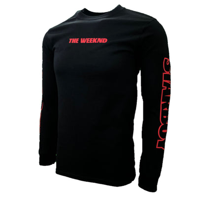 The Weeknd Starboy logo red block style t-shirt