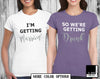 Bridal and Bachelorette Party Tees and Hoodies For Bridesmaids - Get Drunk