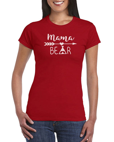 The Red Garnet Mama Bear Indian Graphic T-Shirt Gift Idea For Women