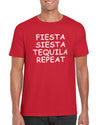 The Red Garnet Fiesta Siesta Tequila Repeat T-Shirt Gift Idea For Men