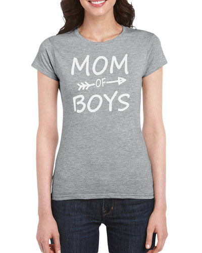 The Red Garnet Mom Of Boys T-Shirt Gift Idea For Women - Unique Birthday Present