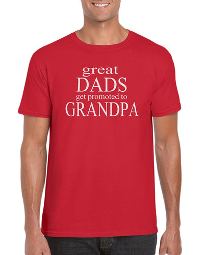 The Red Garnet Great Dads Get Promoted To Grandpa. T-Shirt- Gift Idea For Grandpa