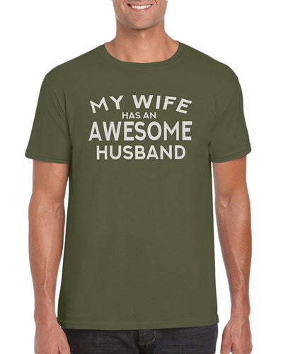 The Red Garnet My Wife Has An Awesome Husband T-Shirt Gift Idea For Men