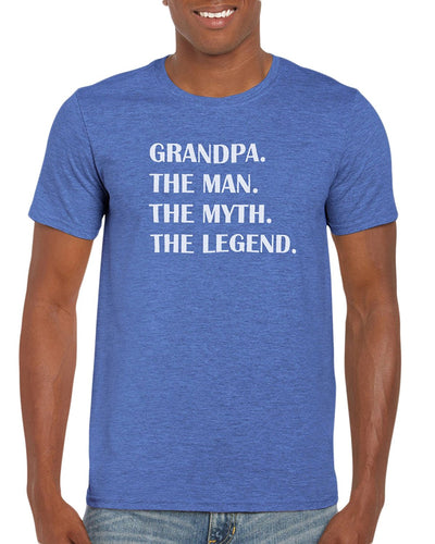 Grandpa The Man. The Myth. The Legend. T-Shirt- Gift Idea For Grandpa