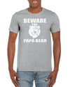 Beware The Papa Bear Grizzly Graphic T-Shirt Gift Idea For Men