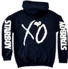 The Weeknd Starboy XO Hoodie, Concert Merch, Tour Clothing, (White-Print)