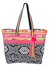 Awesome Aztec Jacquard Linen Cotton Thread Tote Bag