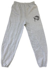 Sports Grey XO Sweatpants and Hoodie (Black Logo)