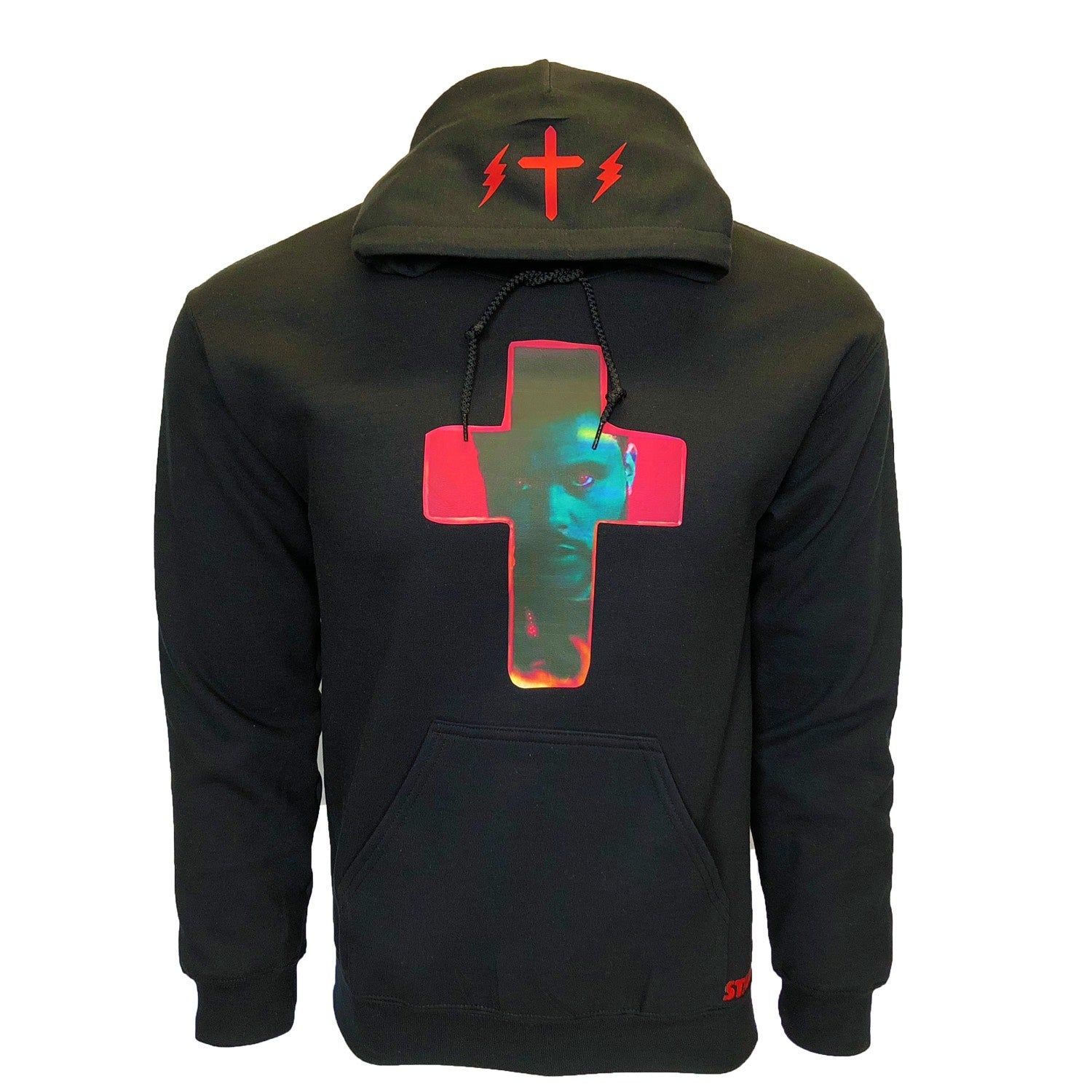 The Weeknd Red cross Starboy Hoodie - Custom City